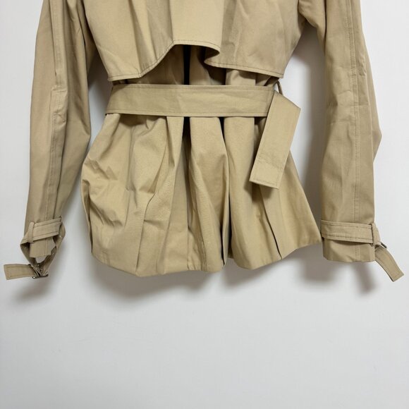 LOEWE Double-breasted pleated cotton-twill jacket - Picture 11 of 13